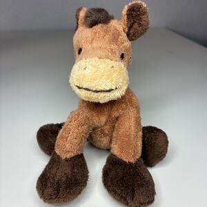 Vintage Gund Gallopy Horse Plush 5” Brown Small Beanie Floppy Long Legs #30022